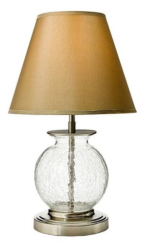 crackle glass lamp photo - 1