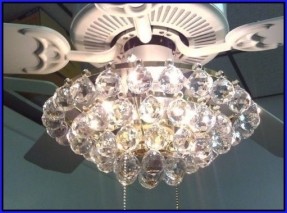 crystal ceiling fan light kit photo - 4