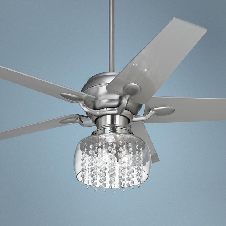 crystal chandelier ceiling fans photo - 6