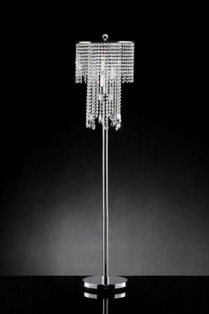 crystal chandelier floor lamp photo - 6