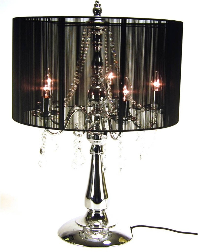 crystal chandelier table lamps photo - 2