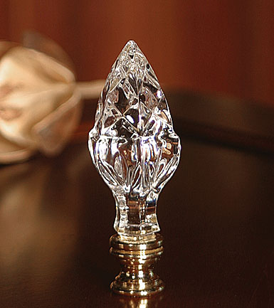 crystal lamp finials photo - 2