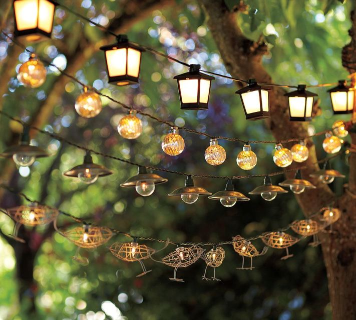 decorative outdoor string lights photo - 5