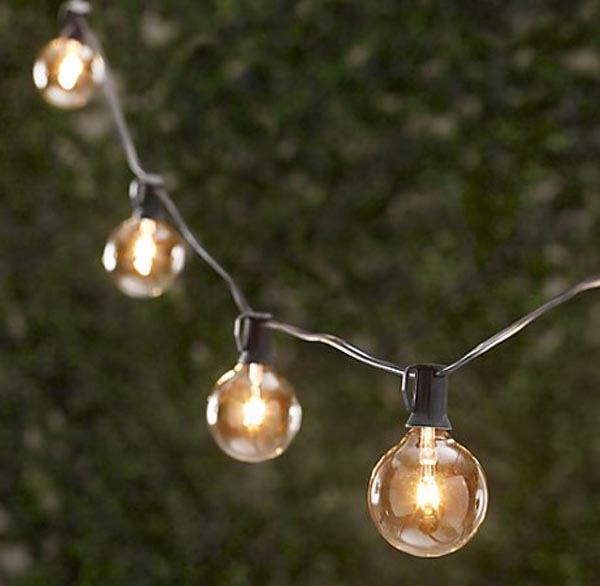 decorative outdoor string lights photo - 6