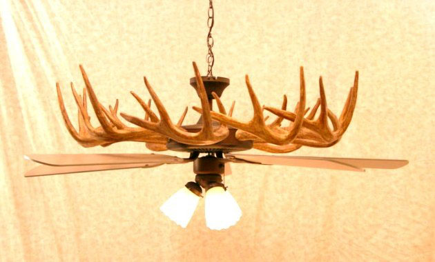 deer antler ceiling fans photo - 2