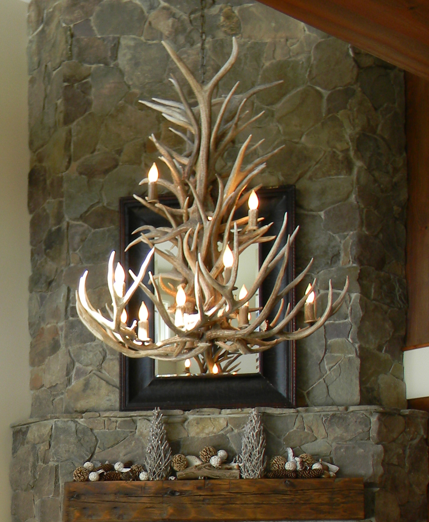 deer antler lamps photo - 2