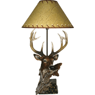 deer head lamp photo - 1