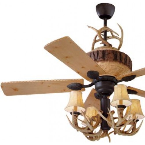 deer horn ceiling fans photo - 8