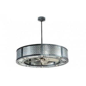 diamond plate ceiling fan photo - 1