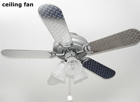 diamond plate ceiling fan photo - 5