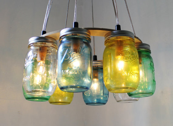 diy mason jar lamp photo - 1