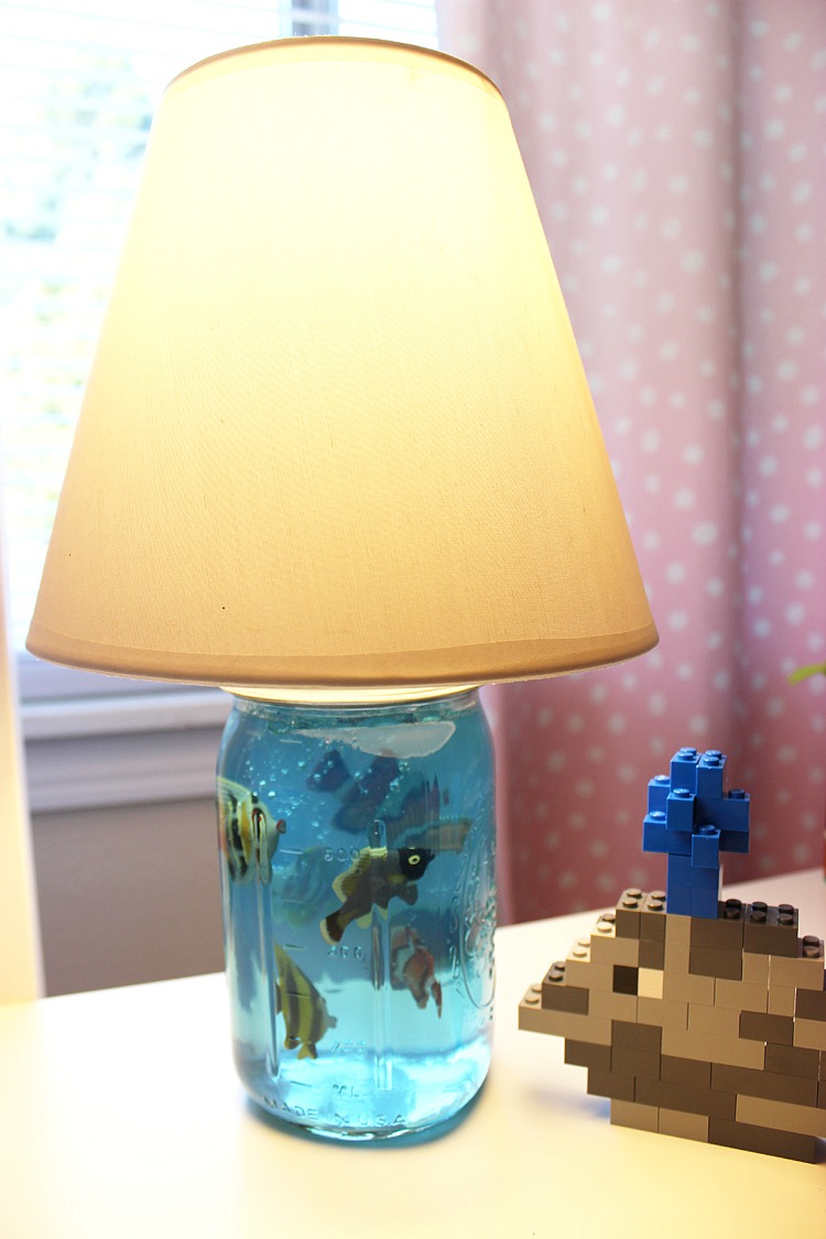 diy mason jar lamp photo - 7