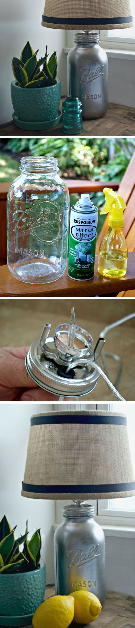 diy mason jar lamp photo - 8