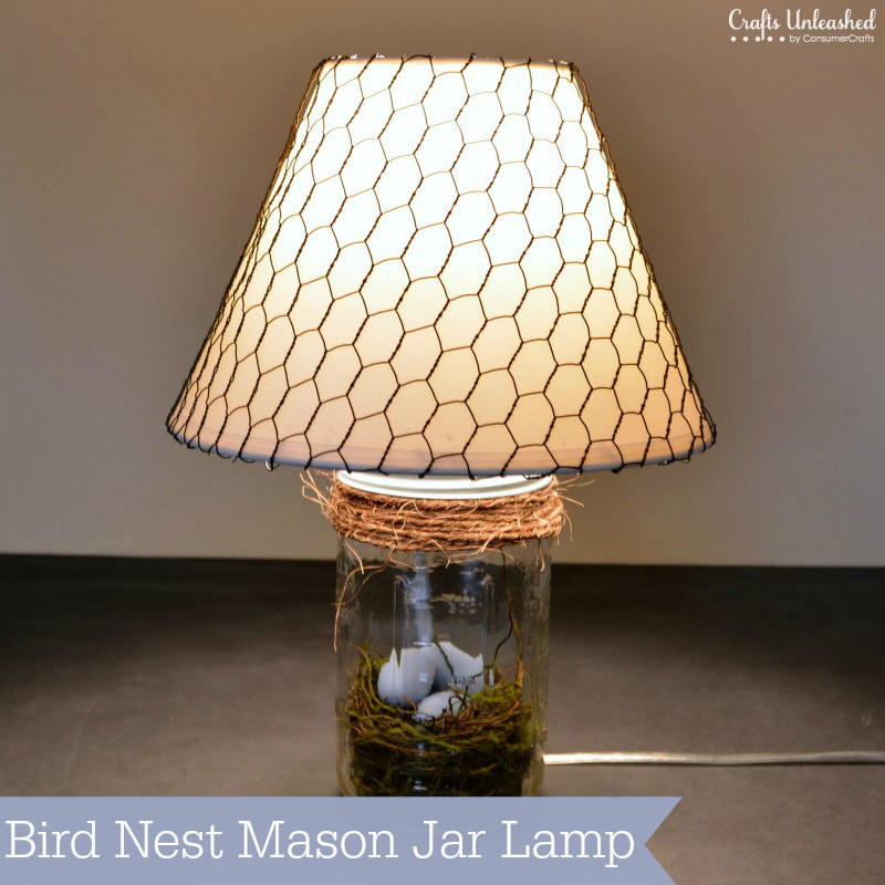 diy mason jar lamp photo - 9