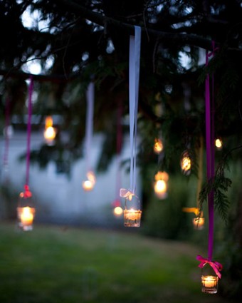 diy outdoor party lighting photo - 2