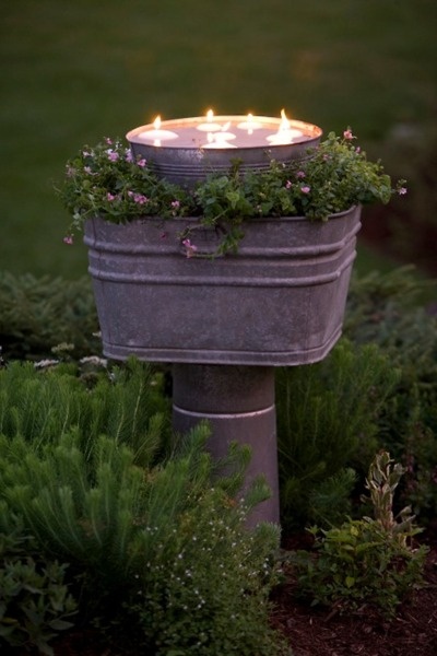 diy outdoor wedding lighting photo - 4