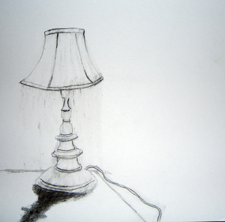 drawing of a lamp photo - 4