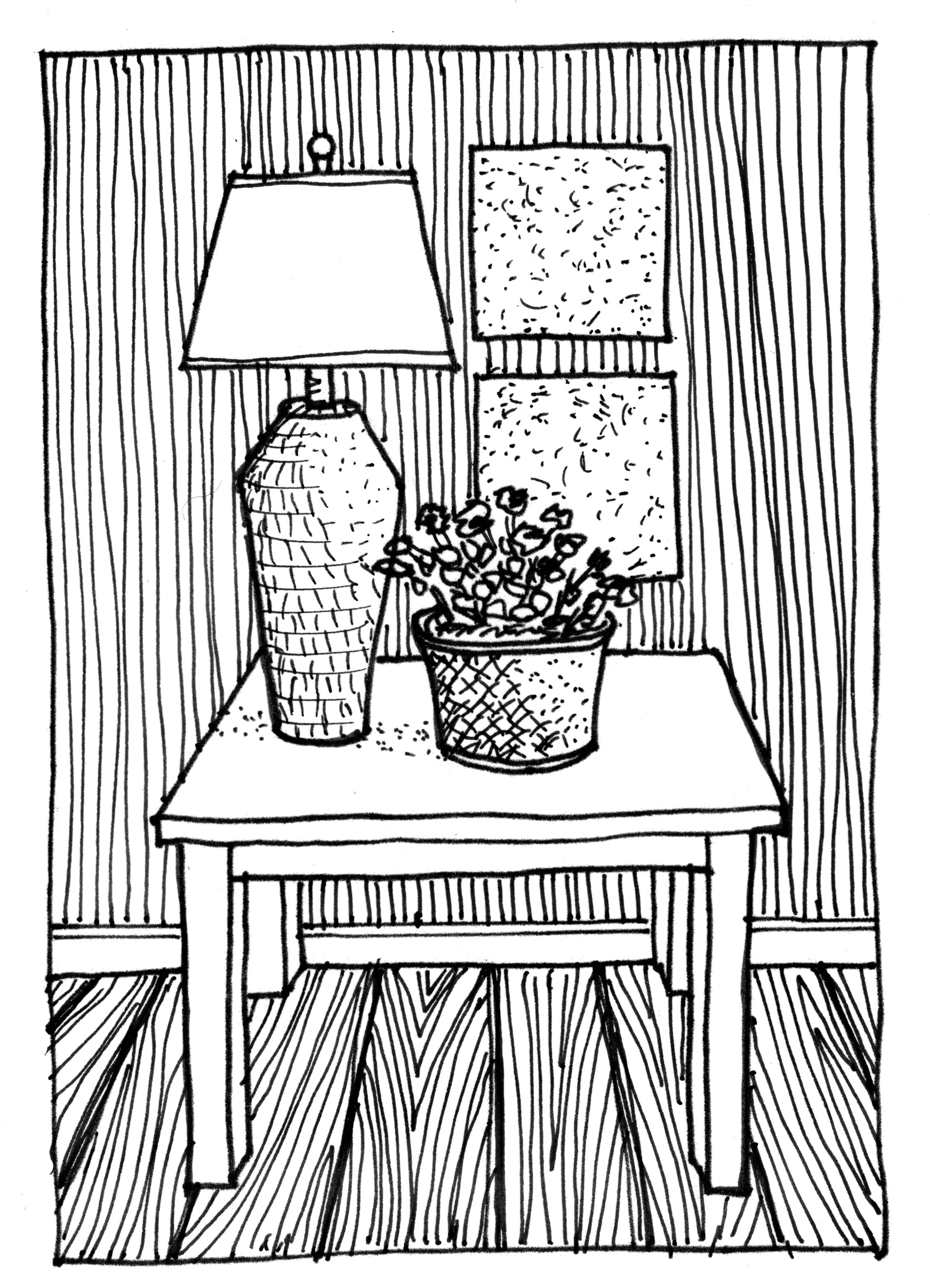 drawing table lamp photo - 2