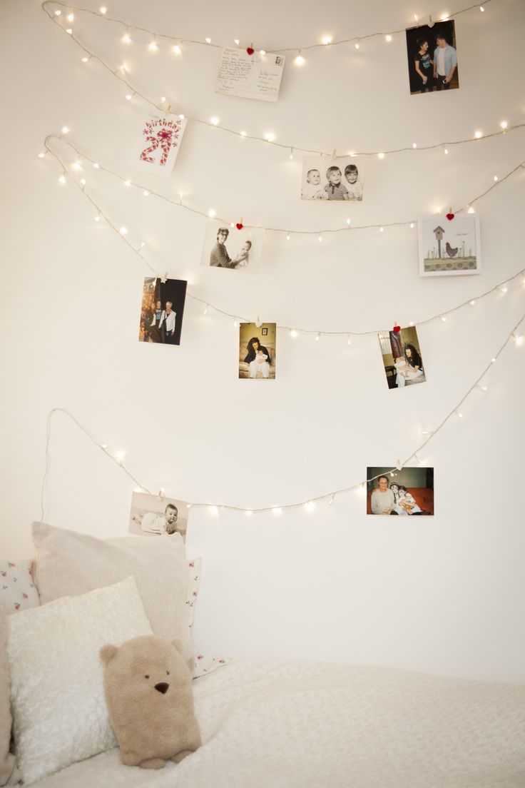 fairy lights on wall photo - 3