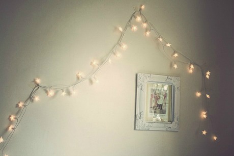 fairy lights on wall photo - 7