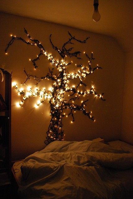 fairy lights on wall photo - 8