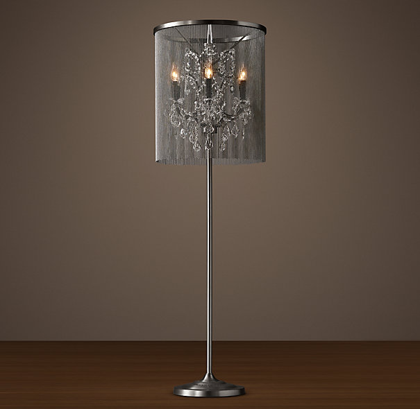 floor lamp crystal photo - 2