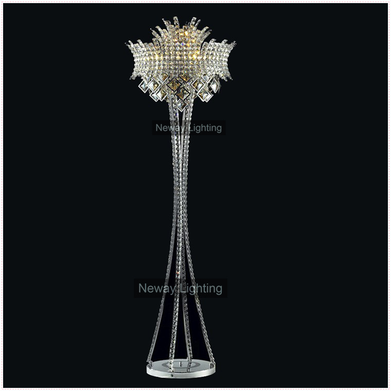 floor lamp crystal photo - 5