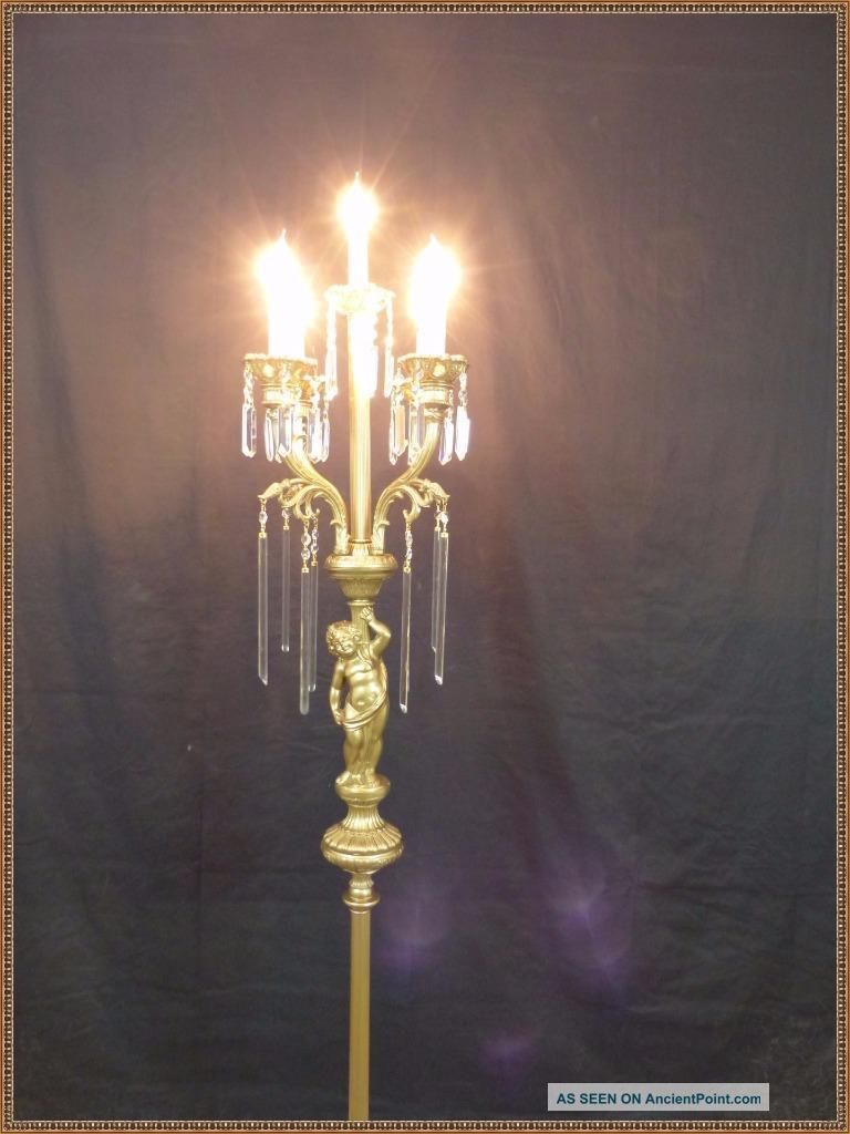 floor lamp with crystals photo - 10