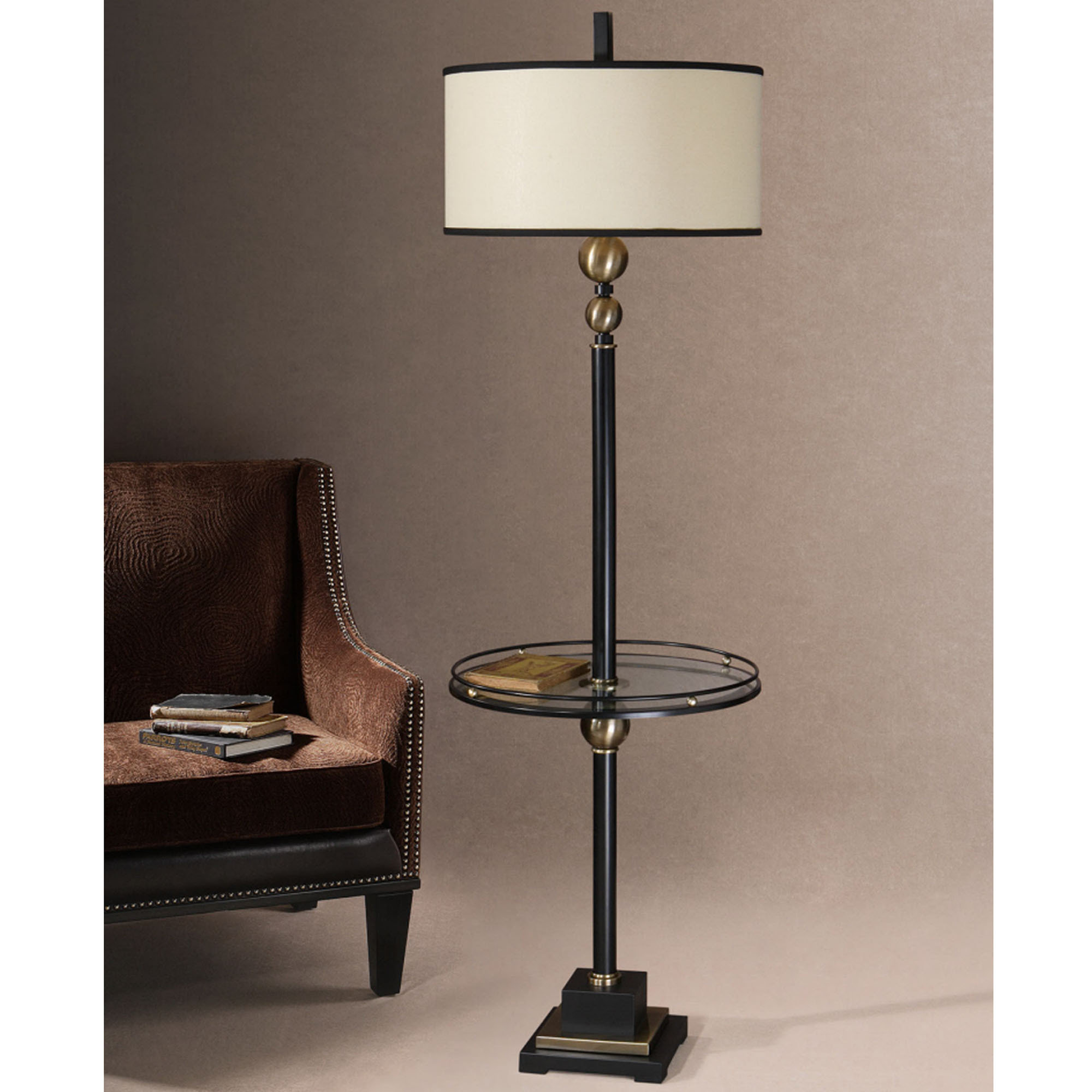 floor lamp with shelf photo - 5