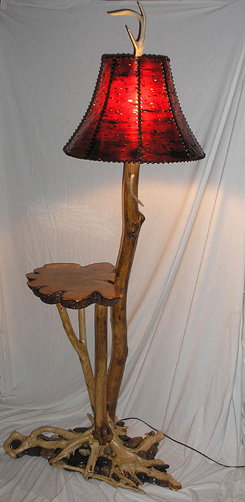 floor lamp with shelf photo - 9