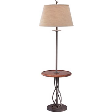 floor lamp with table photo - 3