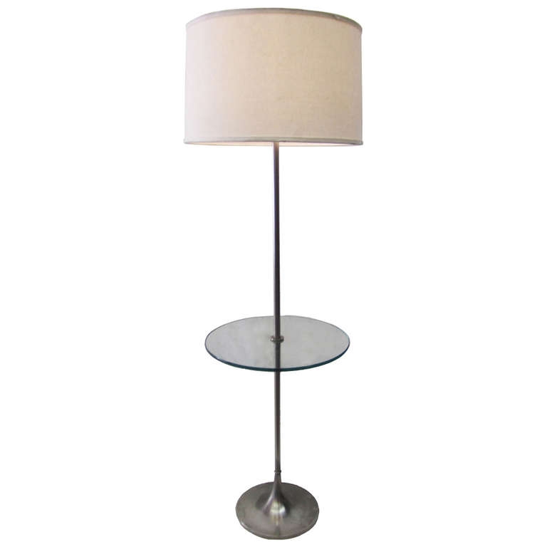 floor lamp with table attached photo - 3