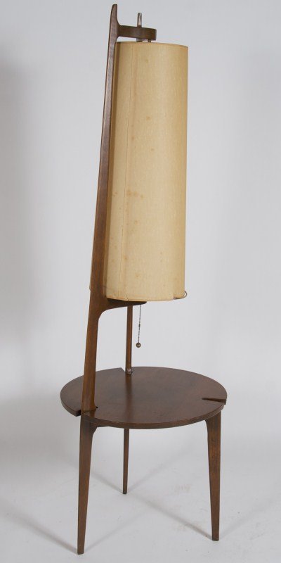 floor lamp with table attached photo - 6