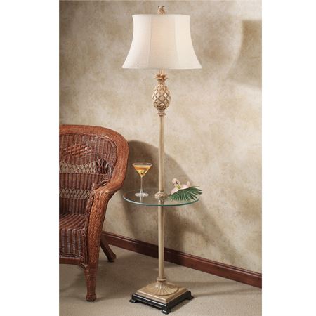 floor lamp with table attached photo - 9