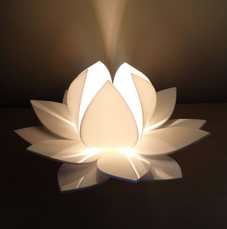 flower table lamp photo - 8