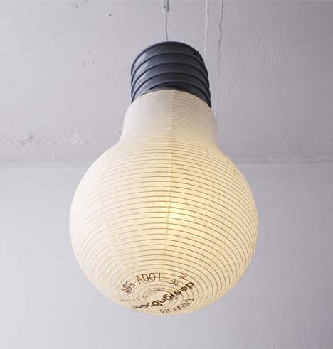 giant light bulb ceiling light photo - 1