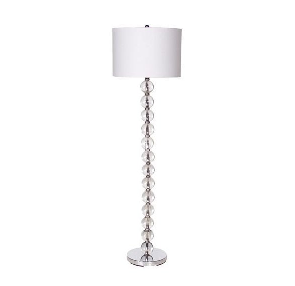 glass ball floor lamp photo - 1