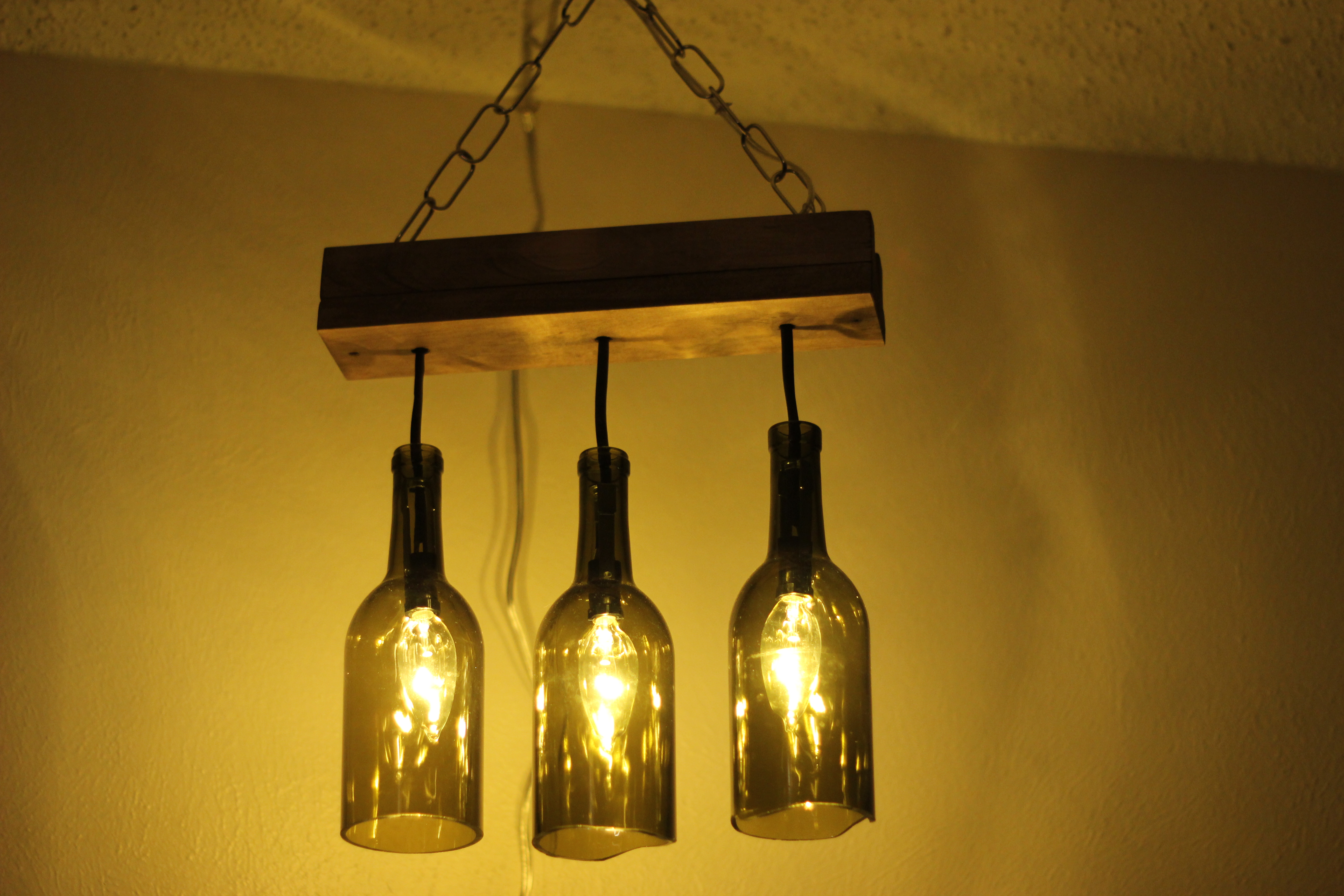 glass bottle lamps photo - 10