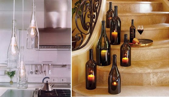 glass bottle lamps photo - 4