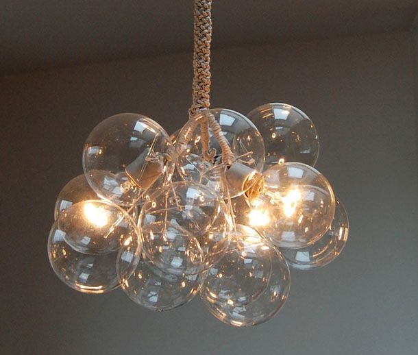 glass bubble lamp photo - 4