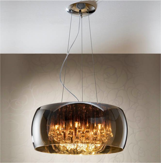 glass droplet ceiling light photo - 10