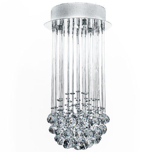 glass droplet ceiling light photo - 9