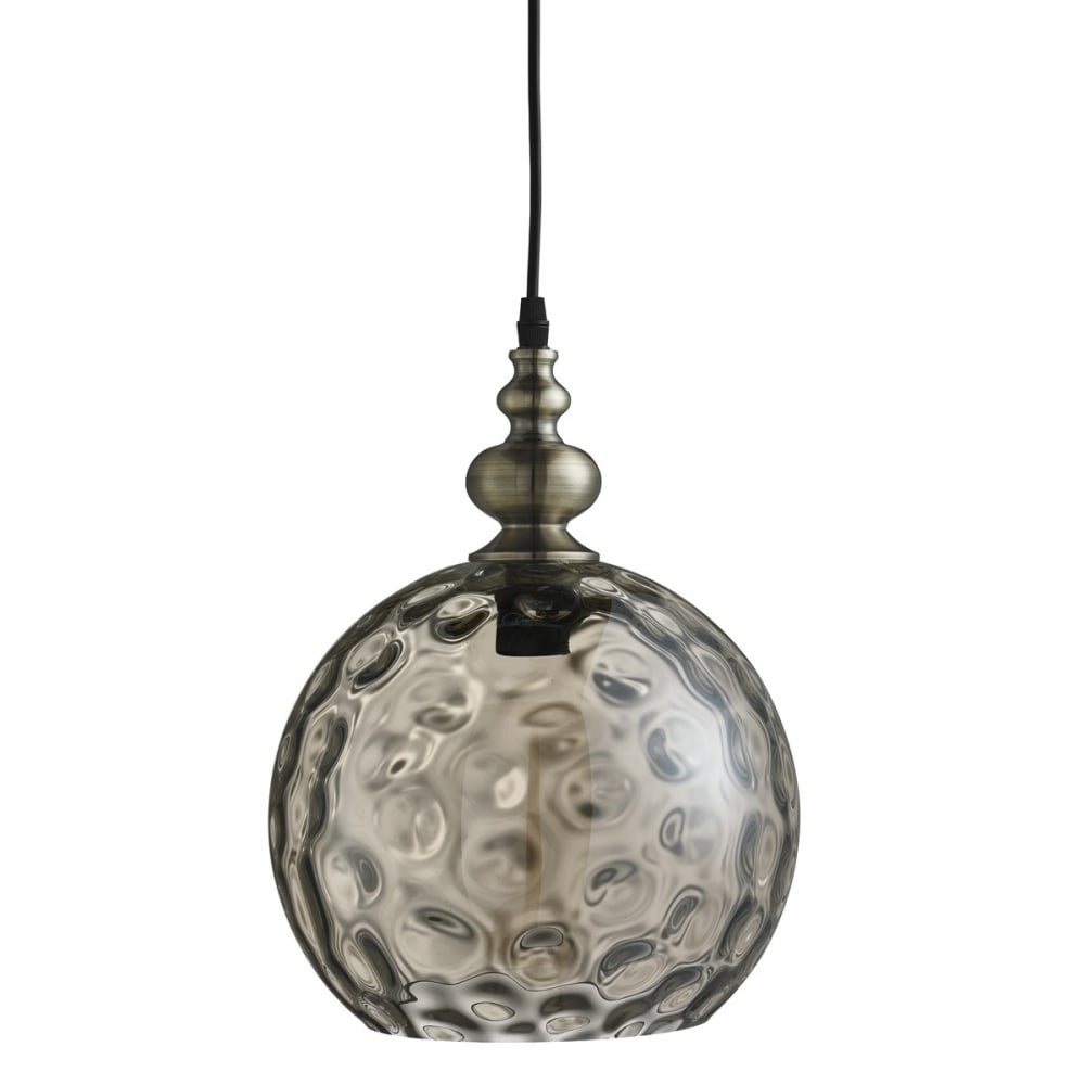 glass globe ceiling light photo - 6