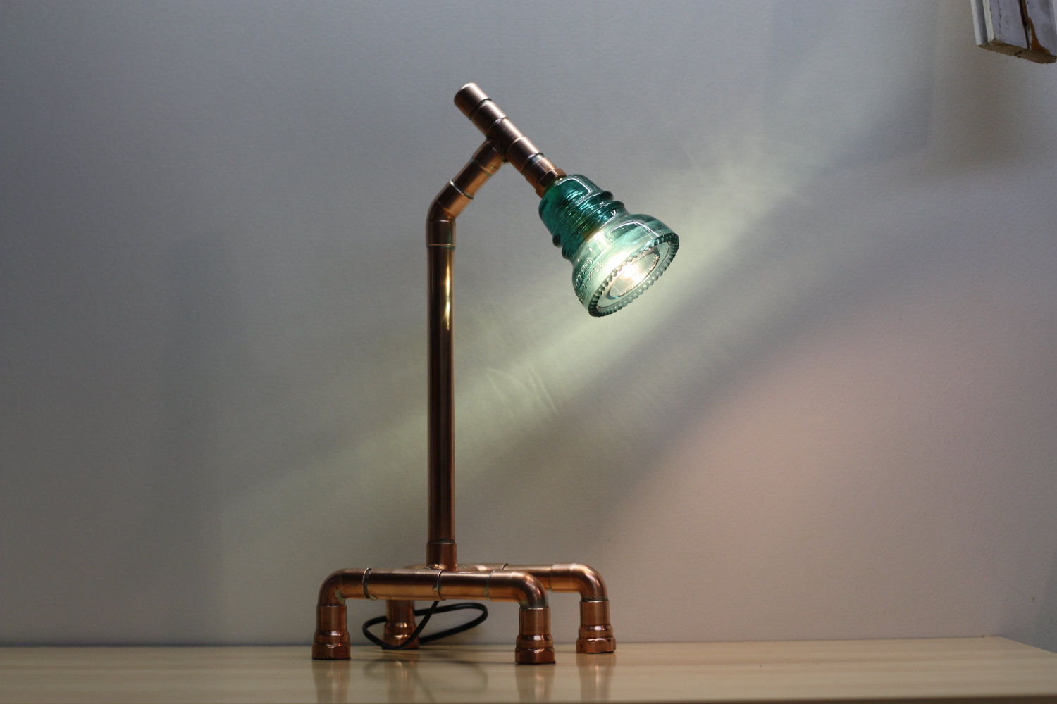 glass insulator lamp photo - 5