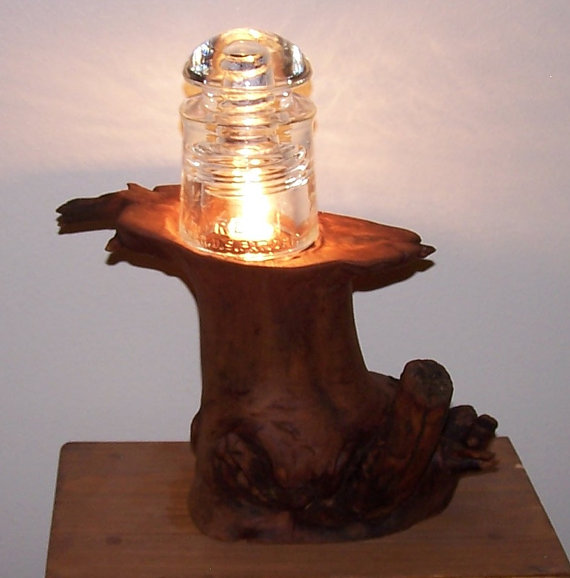 glass insulator lamp photo - 7