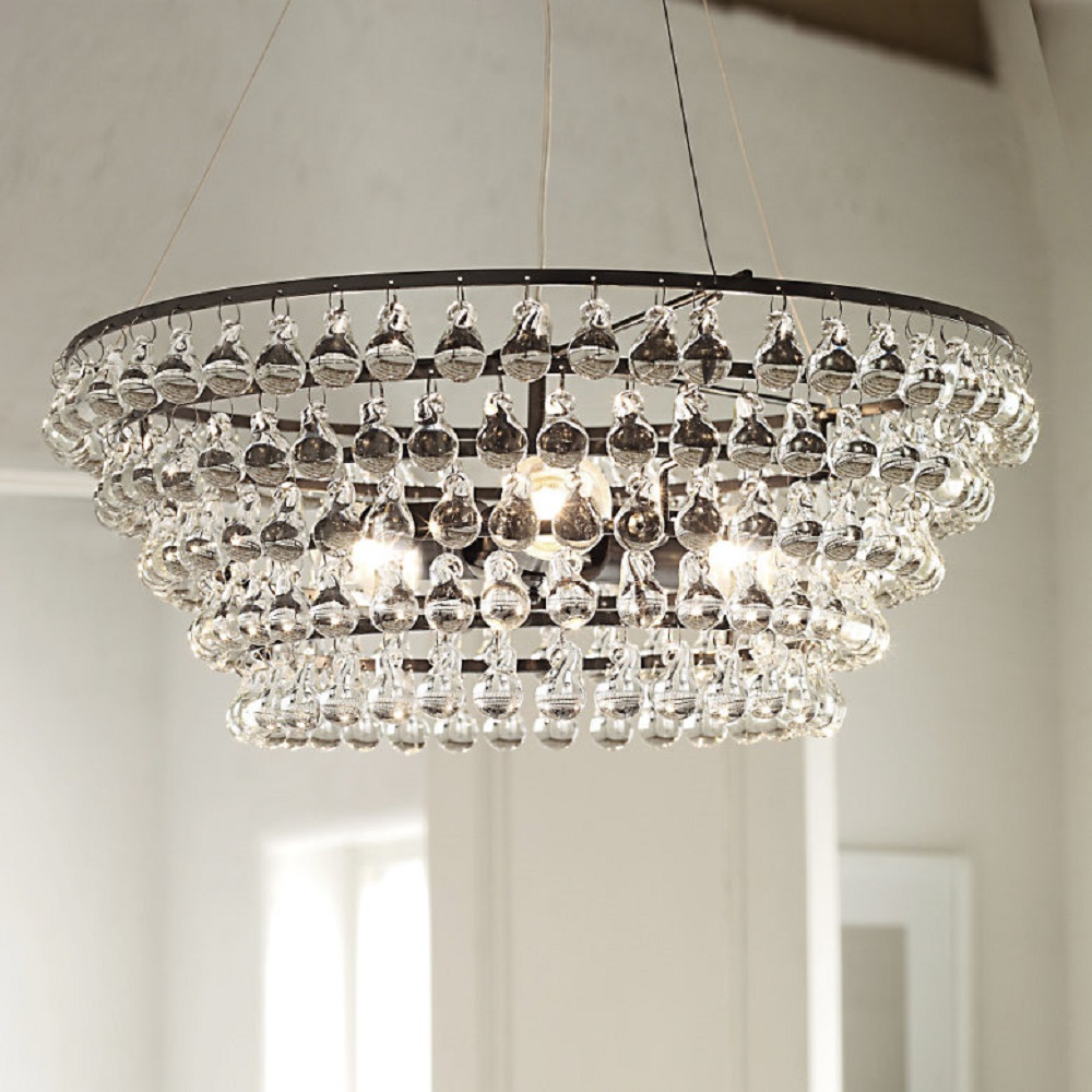 glass orb ceiling light photo - 3