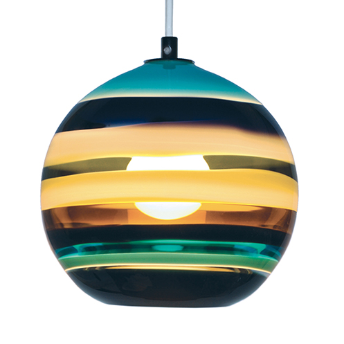 glass orb ceiling light photo - 4