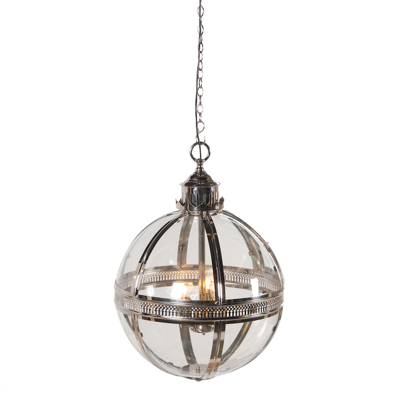 glass orb ceiling light photo - 7