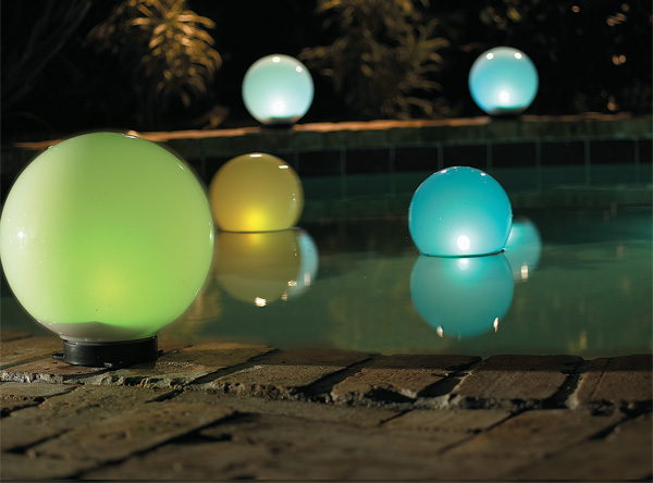 globe solar lights outdoor photo - 1