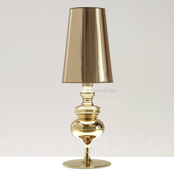 gold bedside lamps photo - 9